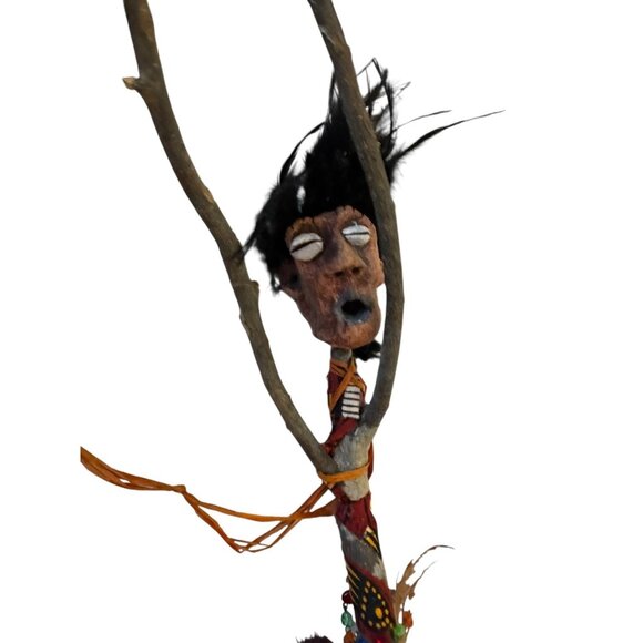 Voodoo Ritual Spirit Stick -Handcrafted Effigy For Protection, Energy Or Display - Picture 1 of 12